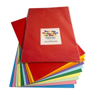 Pure Joy A4 200 gsm Assorted Colour Cardstock – 50 Sheets, 10 Vibrant Colour
