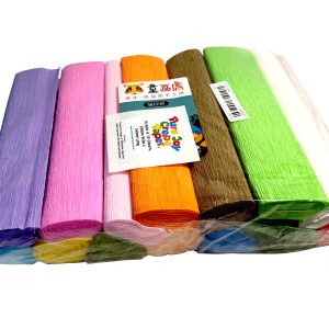 Pure Joy Crepe Paper Rolls – 15 Rolls, 15 Assorted Colours, 250 × 340 mm