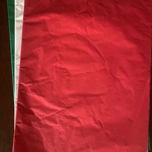 Pure Joy Tissue Paper – Red, White and Green, 100 Sheets, 355 × 508 mm