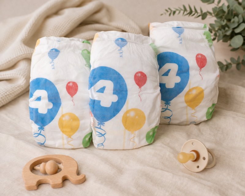 Pure Joy Nappy - Size 4, 10-15 kgs, 184 Nappies Per Carton.