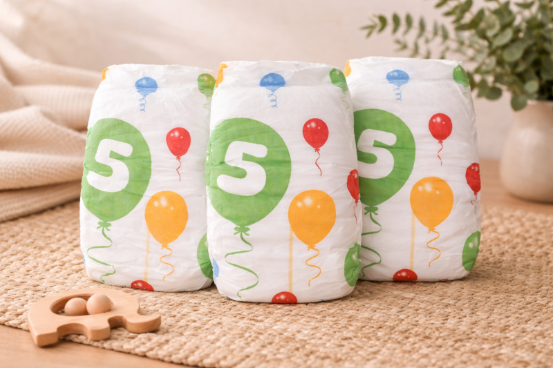 Pure Joy Nappy - Size 5, 13-18 kgs, 176 Nappies Per Carton.