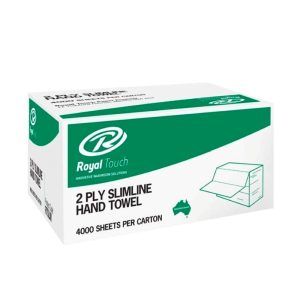 Royal Touch 2 Ply Slimline Hand Towel (23 × 23 cm)